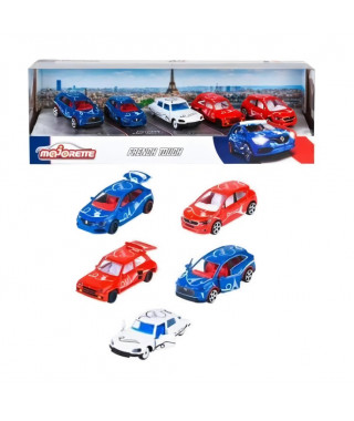 Majorette - French Touch - Coffret de 5 voitures françaises célebres