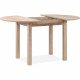 Table a manger extensible ronde COBURG - Décor chene sonoma - L100-140 x H76 x P100 cm - Allonge incluse dans l'emballage