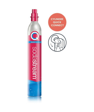 SodaStream recharge de gaz supplémentaire 60L Quick Conncect a clipser