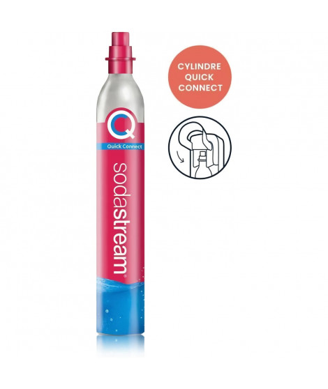 SodaStream recharge de gaz supplémentaire 60L Quick Conncect a clipser
