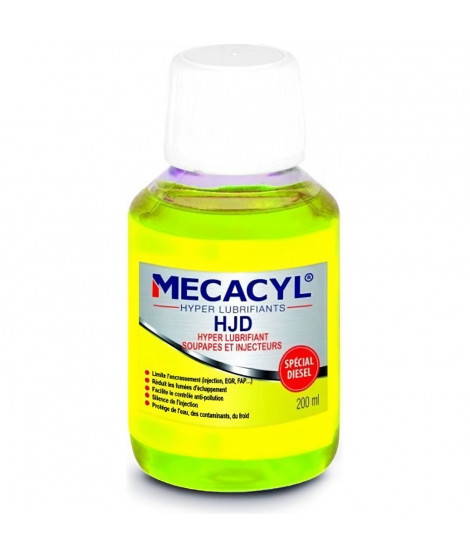 MECACYL HJD Hyper-Lubrifiant - Injection Diesel / Gasoils [5 en 1] - 200ml