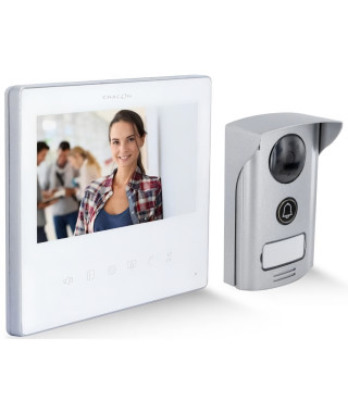 Videophone - CHACON - 2 fils - 7 - Blanc - Ultra Slim