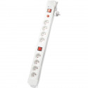 Bloc avec 2 interrupteurs - CHACON - 8 x 16 A - 1,5 m - Blanc (FR)