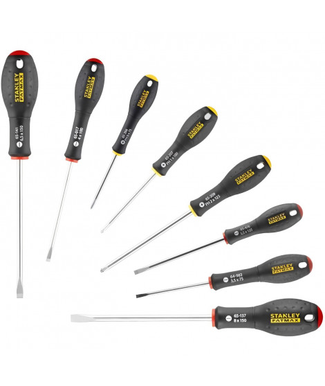 Jeu de 8 Tournevis - STANLEY FATMAX - 0-65-437 - Electricien + Mecanicien + Phillips