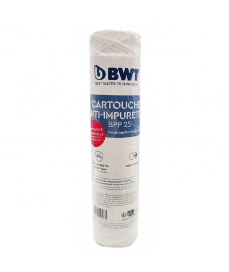 Cartouche - BWT - bobinée 25µm - Capacité de traitement d'environ 6 mois