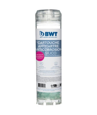 Cartouche - BWT - antitartre anti-corrosion - Silicophosphate, remplacement recommandé tous les 12 mois