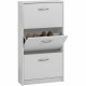 Meuble a chaussures  - Décor blanc - 3 Abattants - 6 paires - L58,5 x H104,5 x P17 cm - Fabriqué en Allemagne