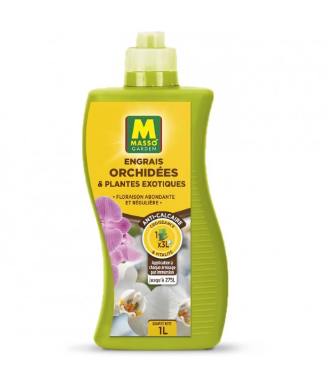 Engrais - MASSO GARDEN - 237831 - Orchidées et plantes exotiques - 1 L