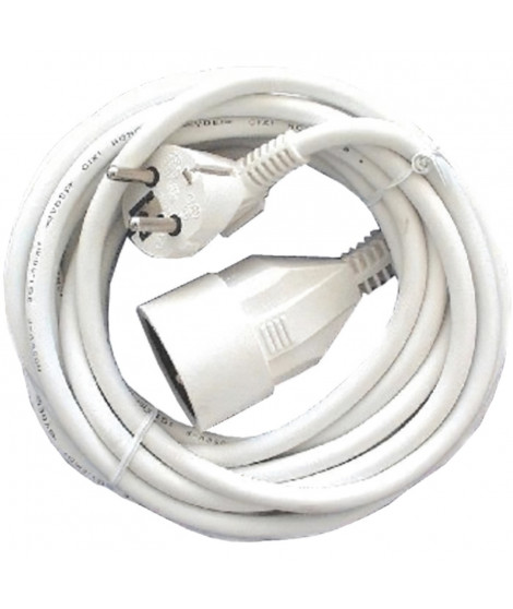 CHACON Prolongateur HO5VVF 3 x 1,5 mm²- 3 m - Blanc