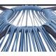 Fauteuil de jardin design en forme d'oeuf - MANA - Cordage bleu pastel