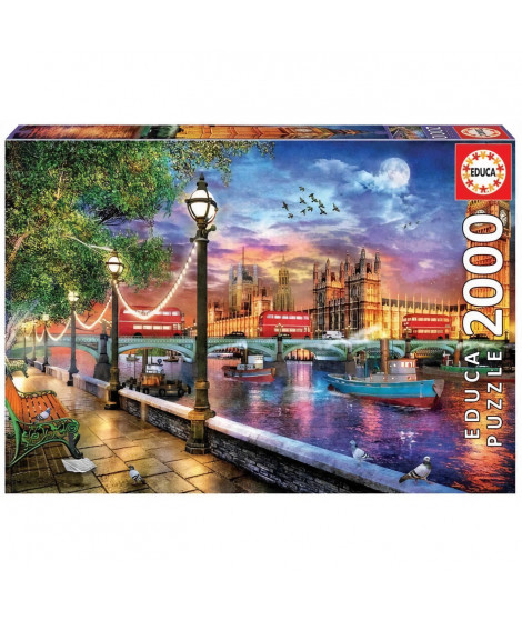 EDUCA - Puzzle - 2000 Londres au coucher du soleil