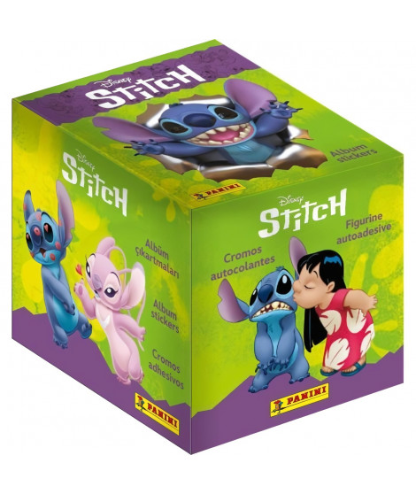 Box de 36 pochettes - PANINI - STITCH - Contient 180 stickers