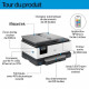 HP OfficeJet Pro 8124e - Imprimante tout-en-un  Jet d'encre couleur avec 3 mois d'Instant Ink inclus avec HP+