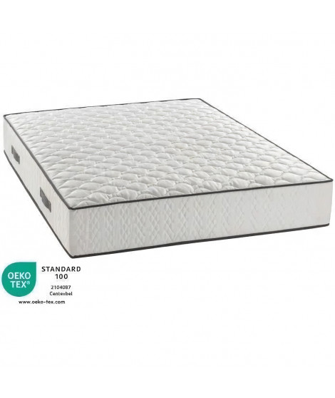 Matelas 140x200 cm - 580 ressorts ensachés - 7 zones de confort - 24 cm - DEKO DREAM Détente