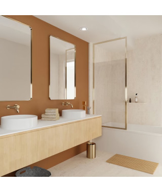 Pare Baignoire 1 volet - GELCO - ONLY Gold - 80 x 155 / 210