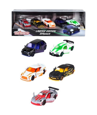 Majorette - Coffret 5 véhicules miniatures dont 2 exclusifs - Color Trace - Edition Limitée