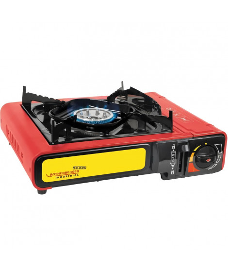 Réchaud a gaz - ROTHENBERGER - GOURMET RS 220 - 2000 W - Rouge et noir