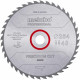 Lame de scie circulaire Pro - METABO - Precision Cut Wood HW/CT 254x30, 40 WZ 20°