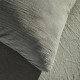 Parure de lit - TODAY - 123327 - 1 personne - 140x200 cm - Gaze de coton unie - Sauge