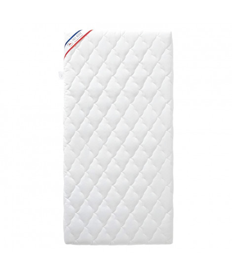 Matelas Bébé Climatisé - 60x120x10 cm - Reversible - Déhoussable - Anti Acarien - Fabrication Française
