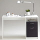 Bureau JACKSON - Décor blanc P/noir - L123 x H76,5 x P50 cm - Fabriqué en Allemagne