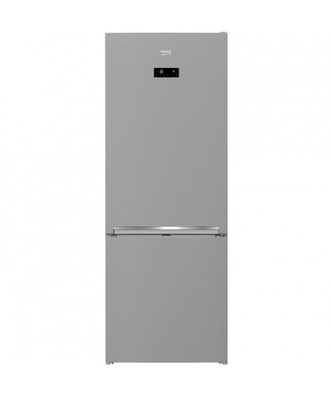 Réfrigérateur pose-libre combiné - BEKO - RCNE560E40ZXPN - Classe E - 514 L - 74,5 x 70 x 192 cm - Inox