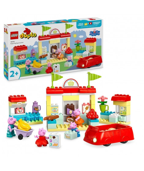 LEGO DUPLO 10434 Le Supermarché de Peppa Pig - Jouet Enfants 2 Ans