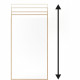Paroi fixe - GELCO - ONLY effet bois - 100 x 210 / 265