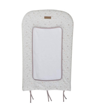 Matelas a langer + Housse avec 1 éponge imperméable - DOMIVA - LILAS