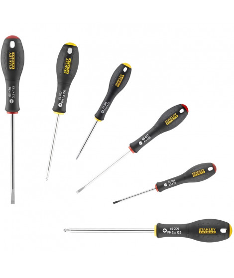 Jeu de 6 Tournevis - STANLEY FATMAX - FMHT0-62626 - Electricien + Phillips