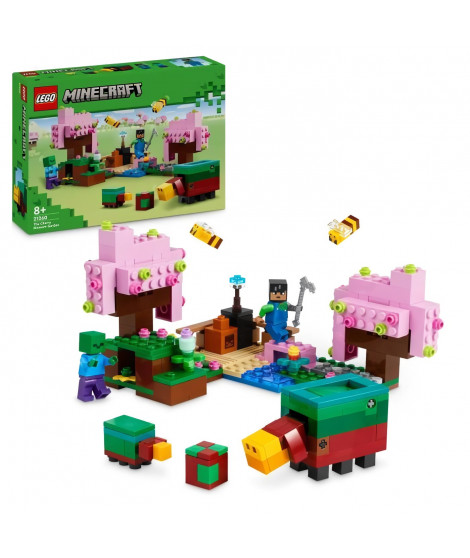 LEGO Minecraft 21260 Le jardin des cerisiers en fleurs - Minifigurines du jeu vidéo