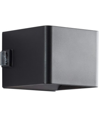 Applique magnétique d'extérieur - ISEO - BRILLIANT - Rechargeable - Noir - LED - Détecteur - 4W - 300lm - 3000K - USB