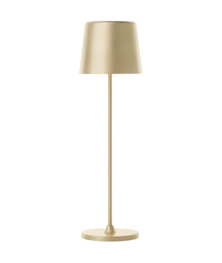 Lampe a poser d'extérieur - BRILLIANT - KAAMI - Rechargeable - Or mat - LED - 2W - 310lm - 3000K - DIM - USB - 3-Step DIM - IP54
