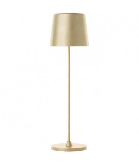 Lampe a poser d'extérieur - BRILLIANT - KAAMI - Rechargeable - Or mat - LED - 2W - 310lm - 3000K - DIM - USB - 3-Step DIM - IP54
