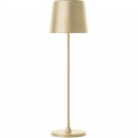 Lampe a poser d'extérieur - BRILLIANT - KAAMI - Rechargeable - Or mat - LED - 2W - 310lm - 3000K - DIM - USB - 3-Step DIM - IP54
