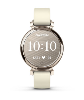 Montre connectée - GARMIN - Lily 2 - 25,4 x 21,3 mm - Cream Gold avec bracelet Blanc coco