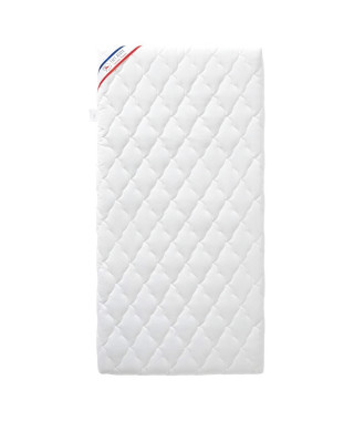 Matelas Bébé Climatisé - 70x140x10 cm - Reversible - Déhoussable - Anti Acarien - Fabrication Française