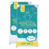 Lot de 2 Proteges Matelas Bébé Anti Acariens - pour Couffin, Nacelle, Landeau - Alese Imperméable - Bouclette 100% coton - 40…
