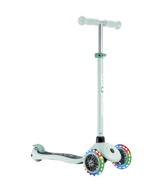 Trottinette 3 roues - GLOBBER - PRIMO LIGHTS - Vert Pastel - Roues lumineuses - 2 a 7 ans - 50 Kg