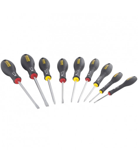 Jeu de 10 Tournevis - STANLEY FATMAX - FMHT65439-0 - Electricien + Mecanicien + Phillips + Testeur