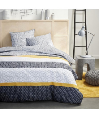 Parure de lit 2 personnes - TODAY - Sunshine 16.4 - 220 x 240 cm - 100% Coton imprimé