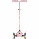 Trottinette 3 roues - GLOBBER - PRIMO LIGHTS - Rose Pastel - Roues lumineuses - 2 a 7 ans - 50 Kg