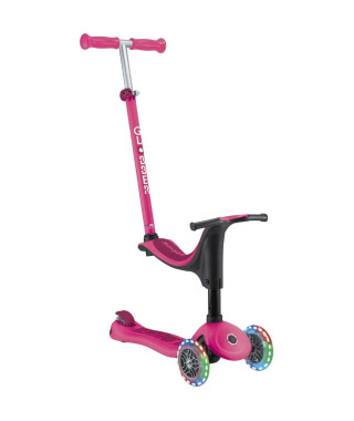 Trottinette 3 roues évolutive - GLOBBER - SPORTY LIGHTS - Rose - Lumineuses - Porteur, draisienne, trottinette - Siege - des …