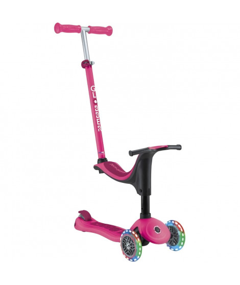 Trottinette 3 roues évolutive - GLOBBER - SPORTY LIGHTS - Rose - Lumineuses - Porteur, draisienne, trottinette - Siege - des …