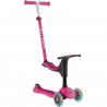 Trottinette 3 roues évolutive - GLOBBER - SPORTY LIGHTS - Rose - Lumineuses - Porteur, draisienne, trottinette - Siege - des …