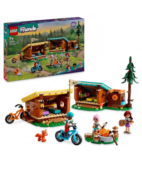 LEGO Friends 42624 Les cabanes chaleureuses de la base de loisirs - Set sur la nature