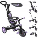 Tricycle évolutif EXPLORER 4 EN 1 - GLOBBER - Iris - Draisienne - de 10 mois a 5 ans - Montage sans outils