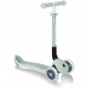Trottinette 3 roues pliable - GLOBBER - JUNIOR LIGHTS ECOLOGIC - Vert Pistache - Lumineuses - Plastique recyclé - 2 a 6 ans -…