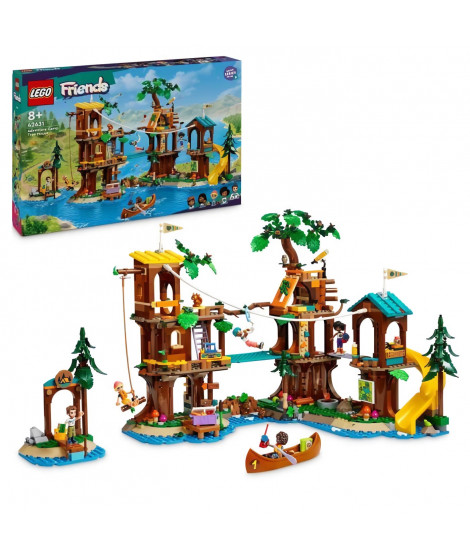 LEGO Friends 42631 La cabane dans l'arbre de la base de loisirs -Jeu créatif pour enfants