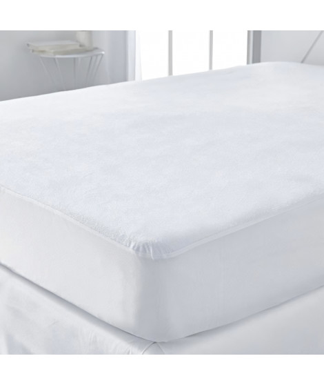 Protege matelas imperméable - TODAY - Essential - Pour lit 2 personnes - 160 x 200 cm a bouillir